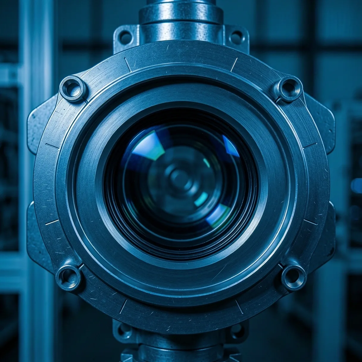 Microscopic inspection lens assembly